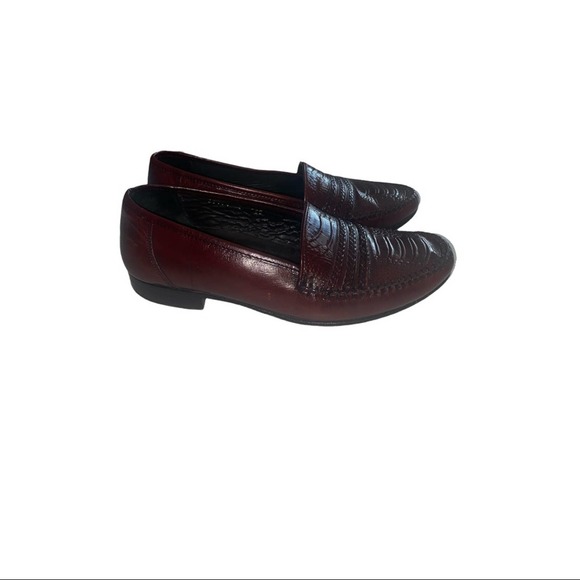 STUART MCGUIRE MADE IN ITALY RED LOAFERS - Picture 1 of 9